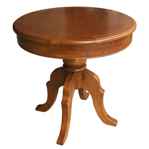 mesa circular de madera