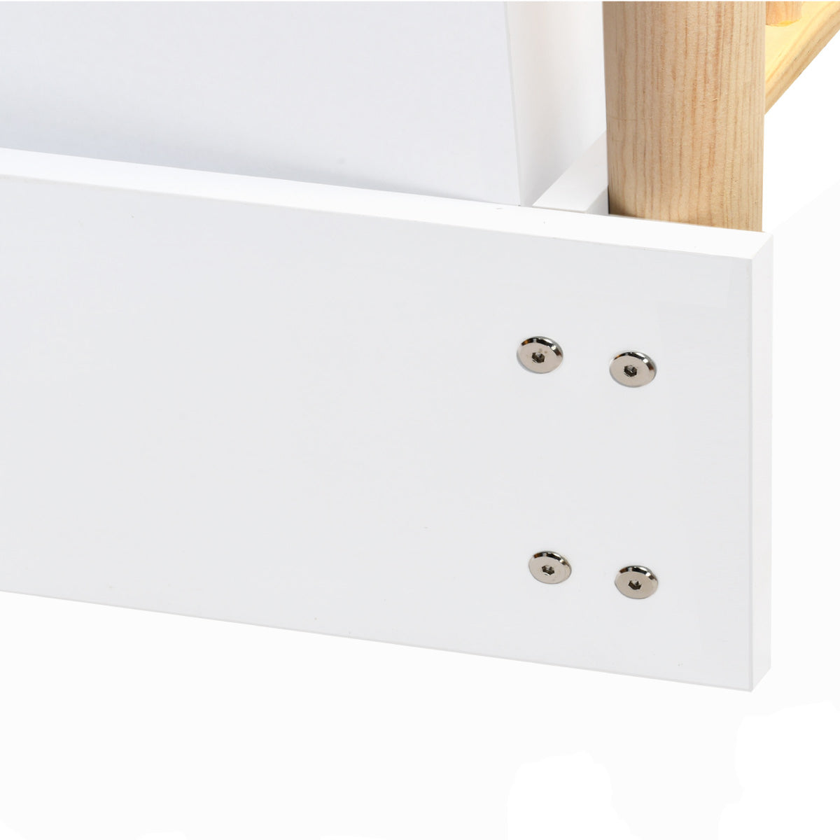 Cama Casa Cercada Natural (no barnizada)