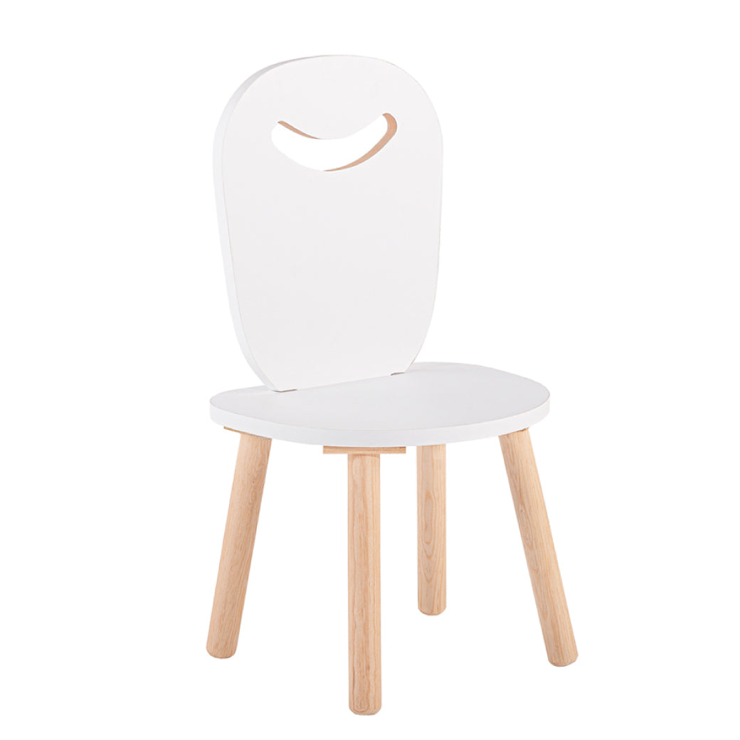 Mesa Rectangular Melamina - Dos Sillas Feliz (no barnizada)