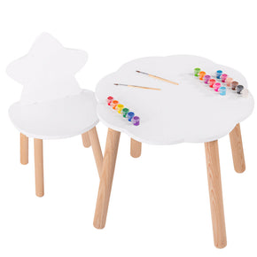 mesa con silla para niña