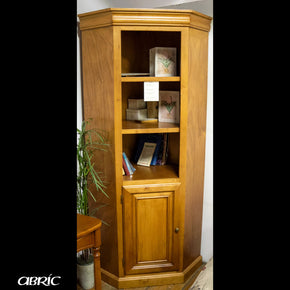 librero esquinero con puertas