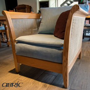 sillon de madera maciza