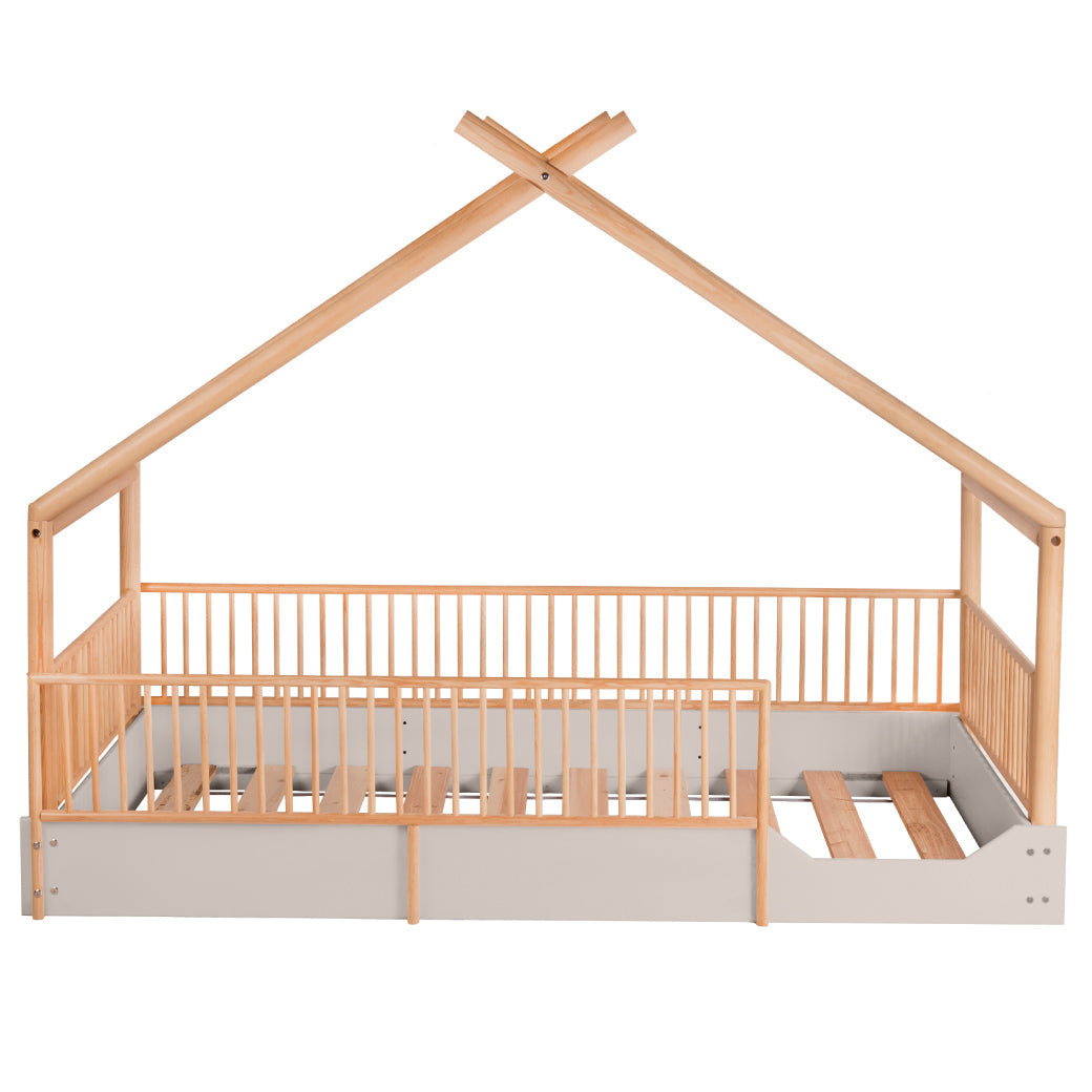 Cama Chalet Cercada Natura (barnizada)