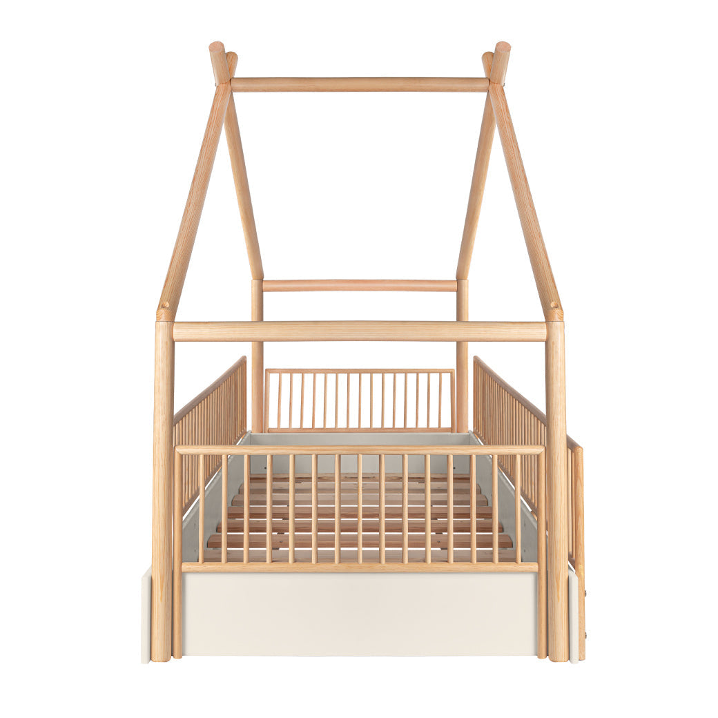 Cama Chalet Cercada Natura (barnizada)