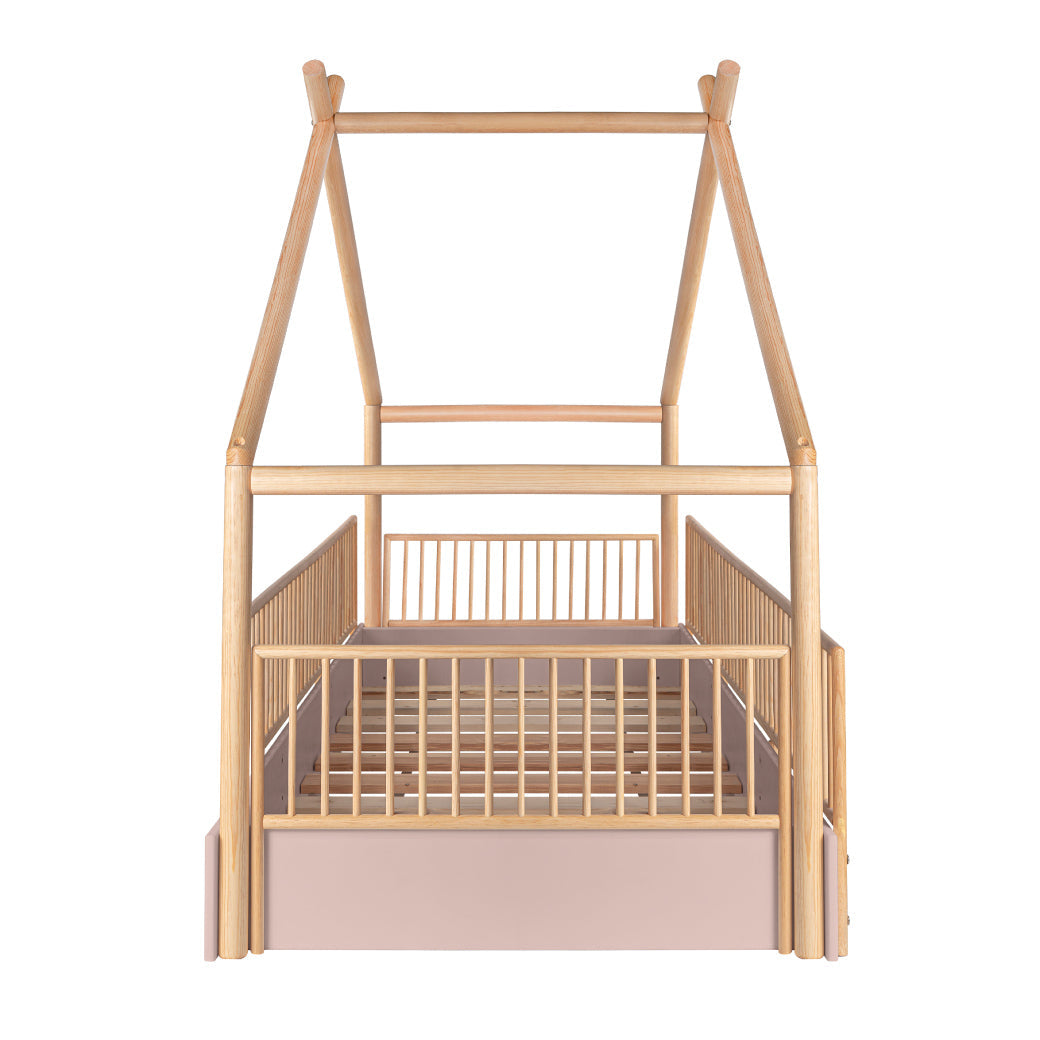 Cama Chalet Cercada Natura (barnizada)