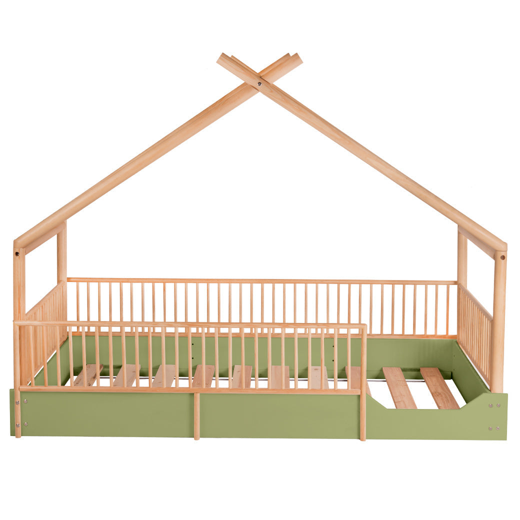 Cama Chalet Cercada Natura (barnizada)