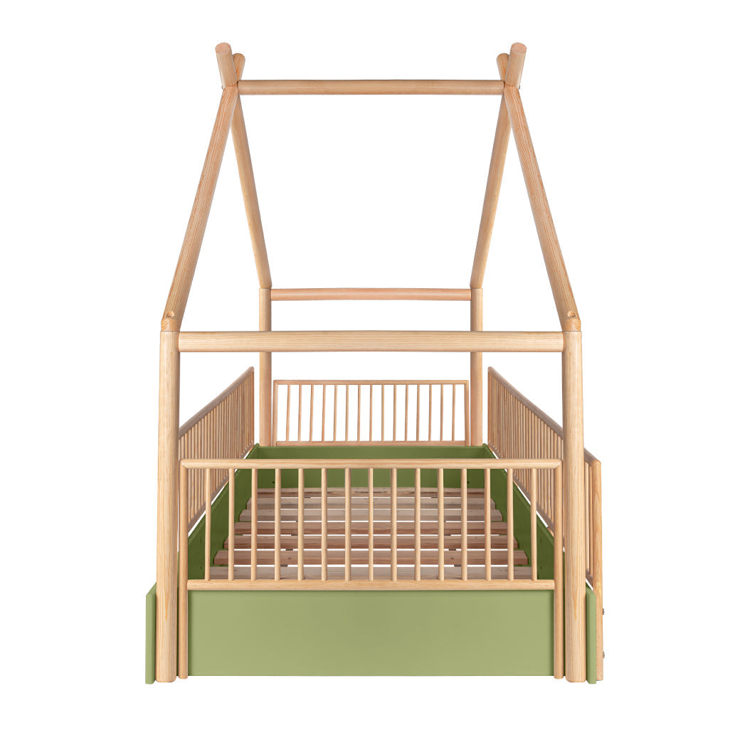 Cama Chalet Cercada Natura (barnizada)