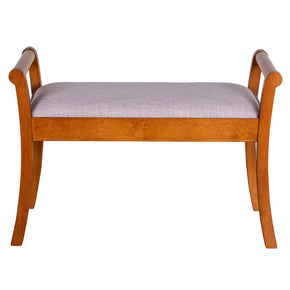 banco de madera pie de cama