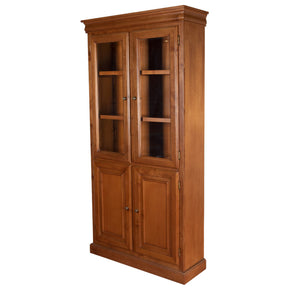 librero de madera con puertas