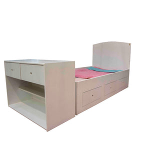 Cuna que se hace cama individual