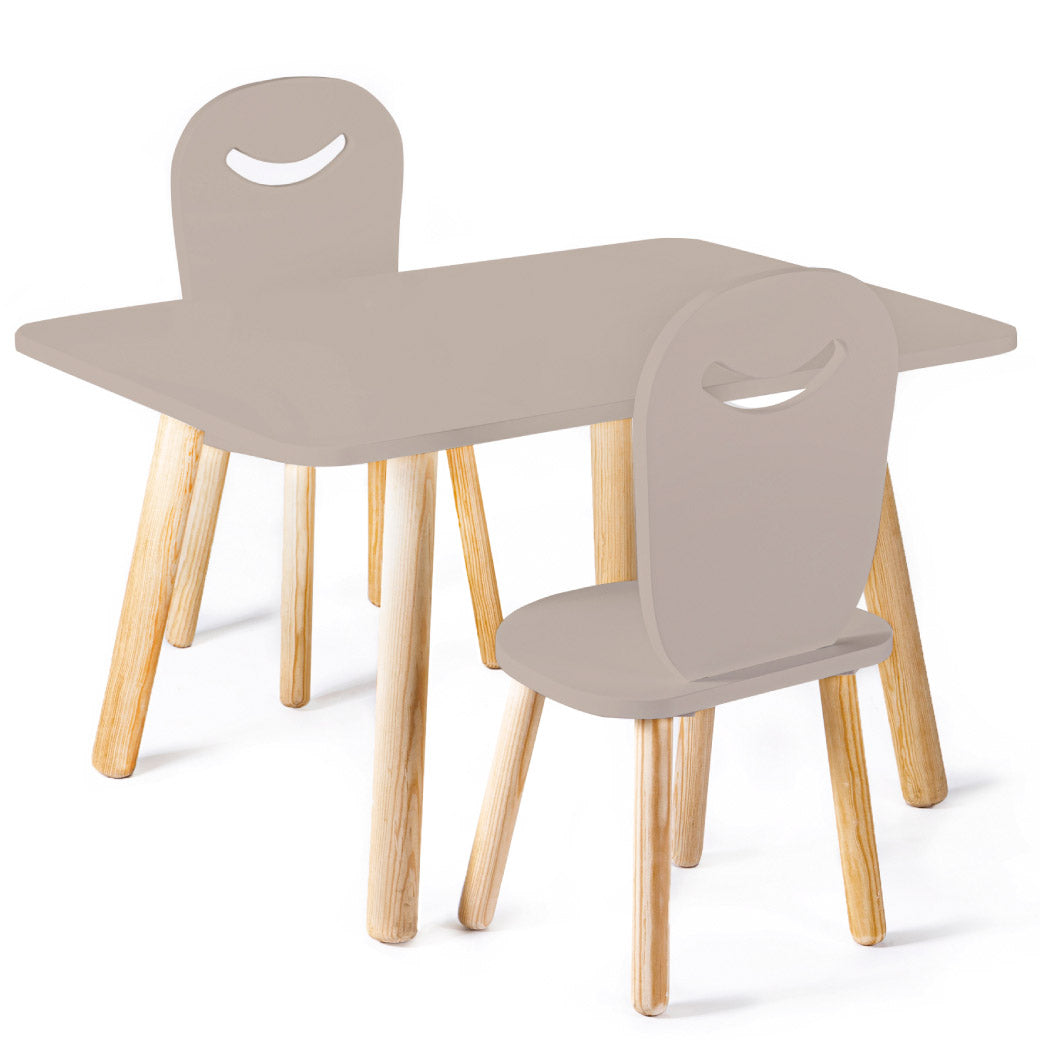 Mesa Natura Rectangular - Dos Sillas Feliz