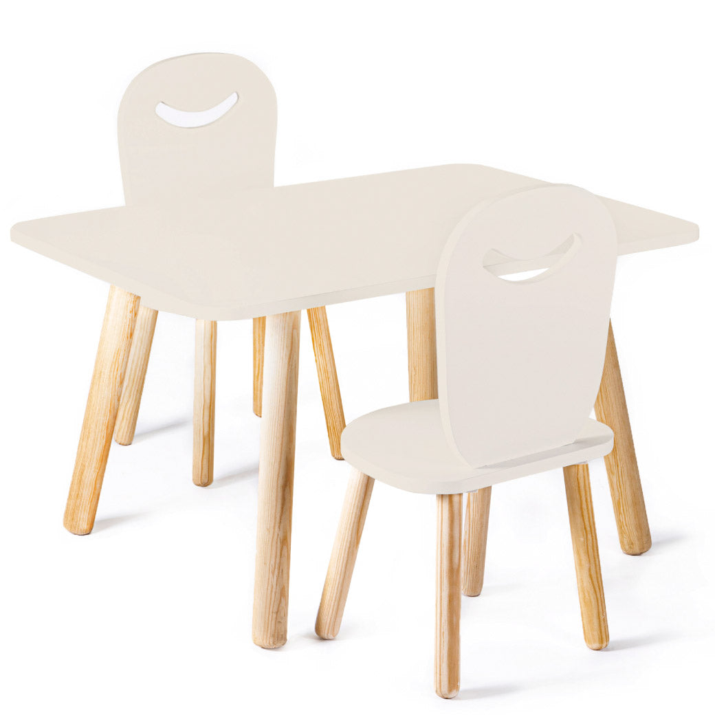 Mesa Natura Rectangular - Dos Sillas Feliz