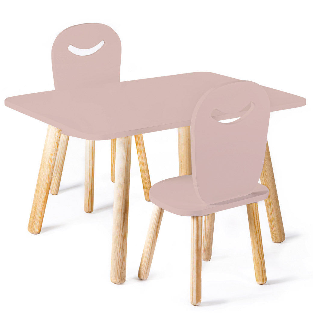 Mesa Natura Rectangular - Dos Sillas Feliz