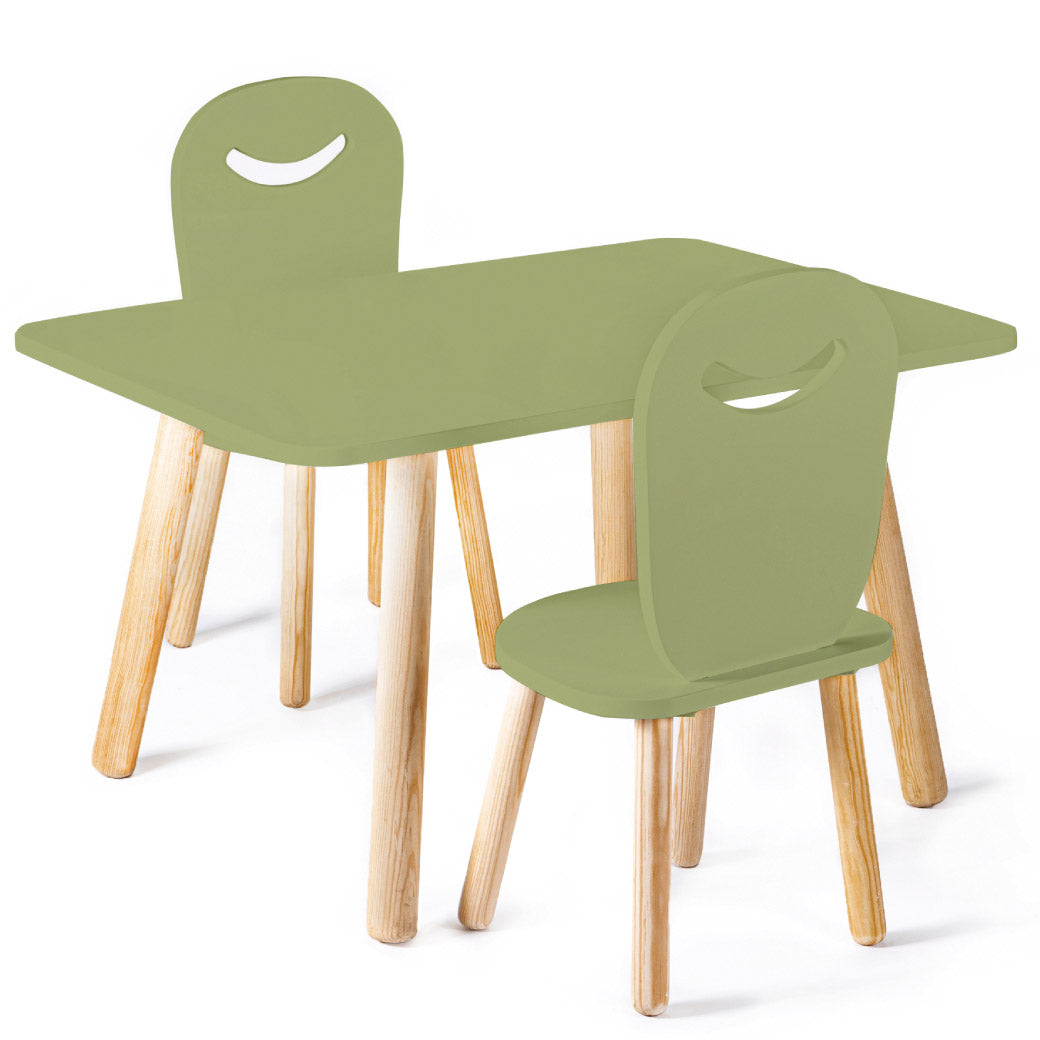 Mesa Natura Rectangular - Dos Sillas Feliz