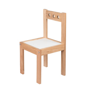 silla infantil de madera
