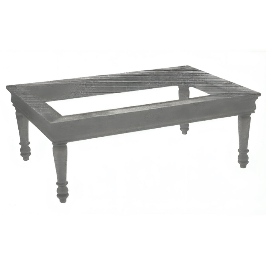 Mesa de Centro cuadrada con cubierta de cristal Massif