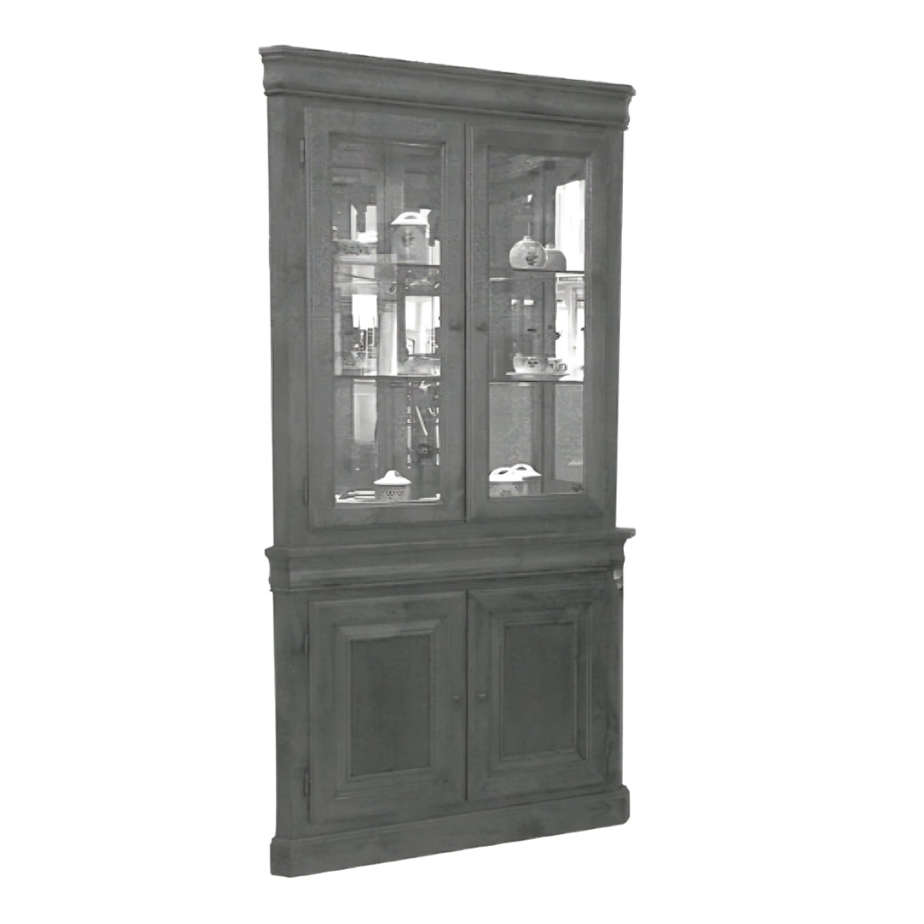 Esquinero 2 puertas con vitrina Massif