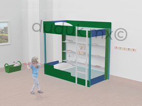 camas literas para niños de madera