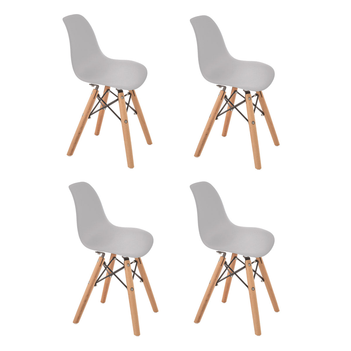 4 sillas eames infantiles