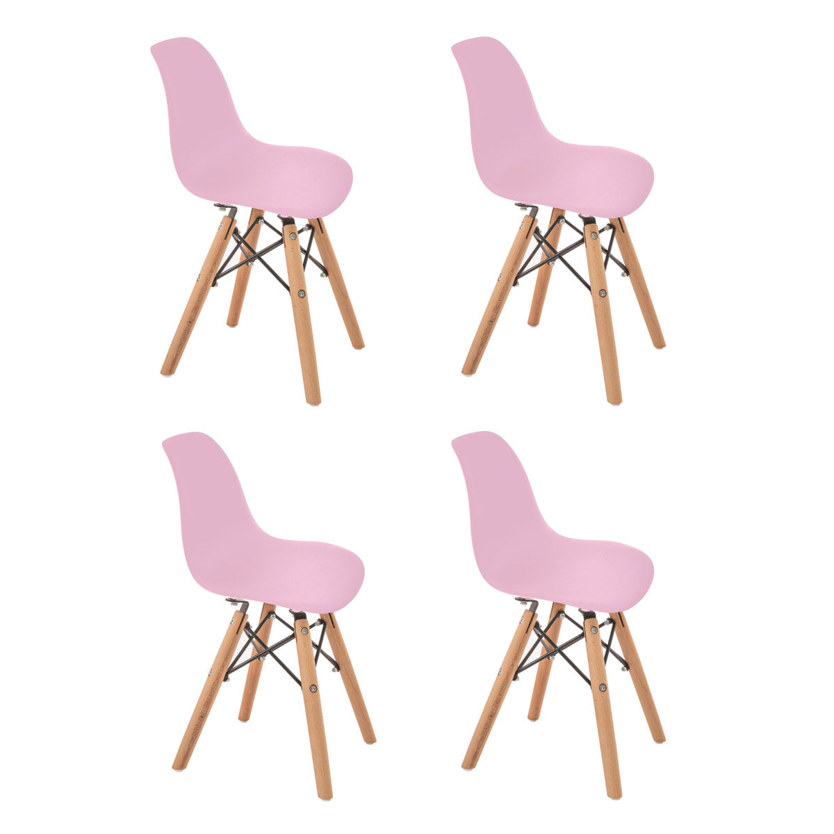 4 sillas eames infantiles