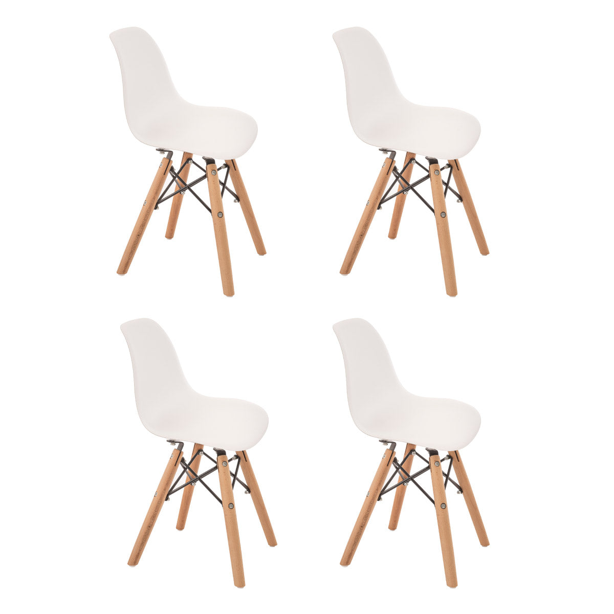 4 sillas eames infantiles