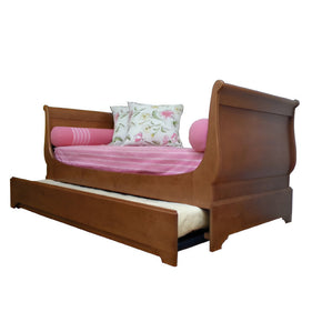 cama doble de madera