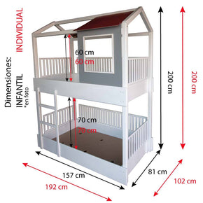 medidas litera casita