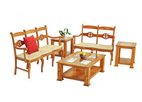 juego de sala de madera