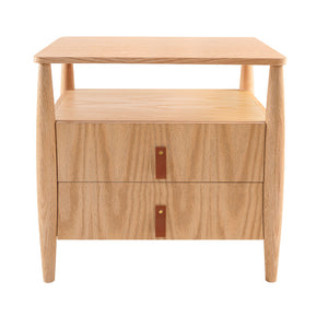 Mesa de noche de madera