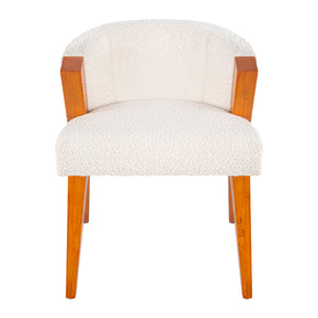 Silla de madera tapizada para comedor