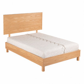 Cama individual de encino